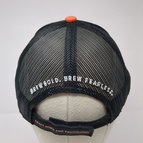 John Fearless Est. 1405 Strapback Trucker Hat Black OS Adjustable Mesh Back - Picture 5 of 7